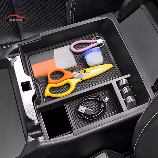 車のシート下中央コンソールアームレストボックステスラモデル Y 車両インテリアアクセサリー