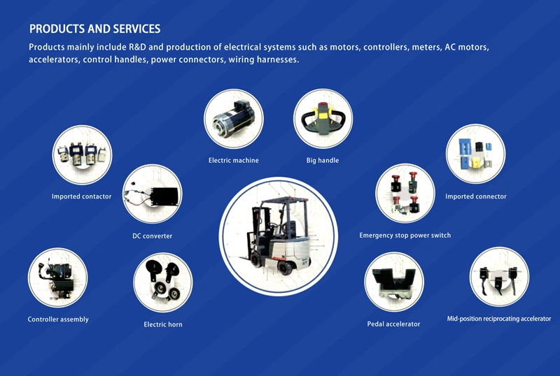 24V Intelligent Forklift Parts Control Tiller Handle Spi-T600 with Can Communication and Waterproof Protection