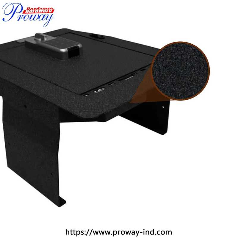 電子ロックセンターコンソール金庫車のアームレストボックス互換性のあるセンターコンソール金庫フォード F150 2015